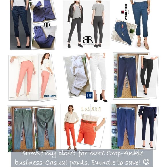 Impressions 'One And Only' Stripe Paperbag Ankle Pants NWOT! - Size S - Picture 15 of 16